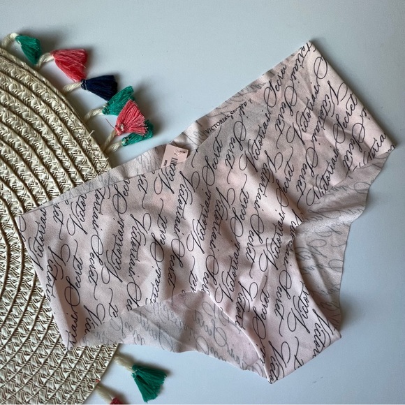 Victoria's Secret No Show Cheeky Panty Purest Pink Victoria Script S NEW - Picture 5 of 6